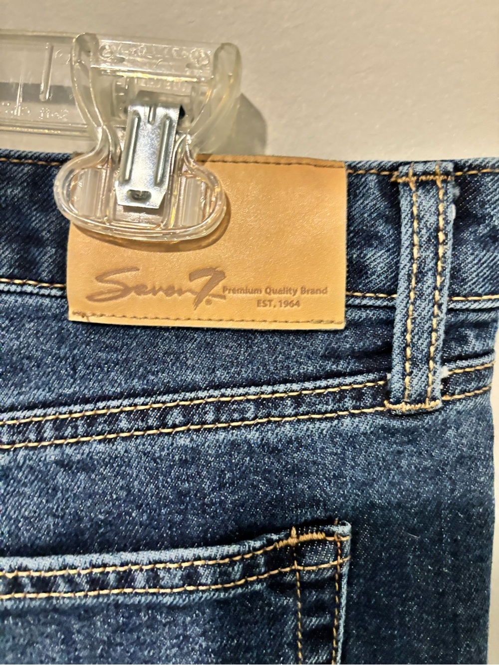 Seven brand Women's Blue Denim Jeans - Picture 3 of 5